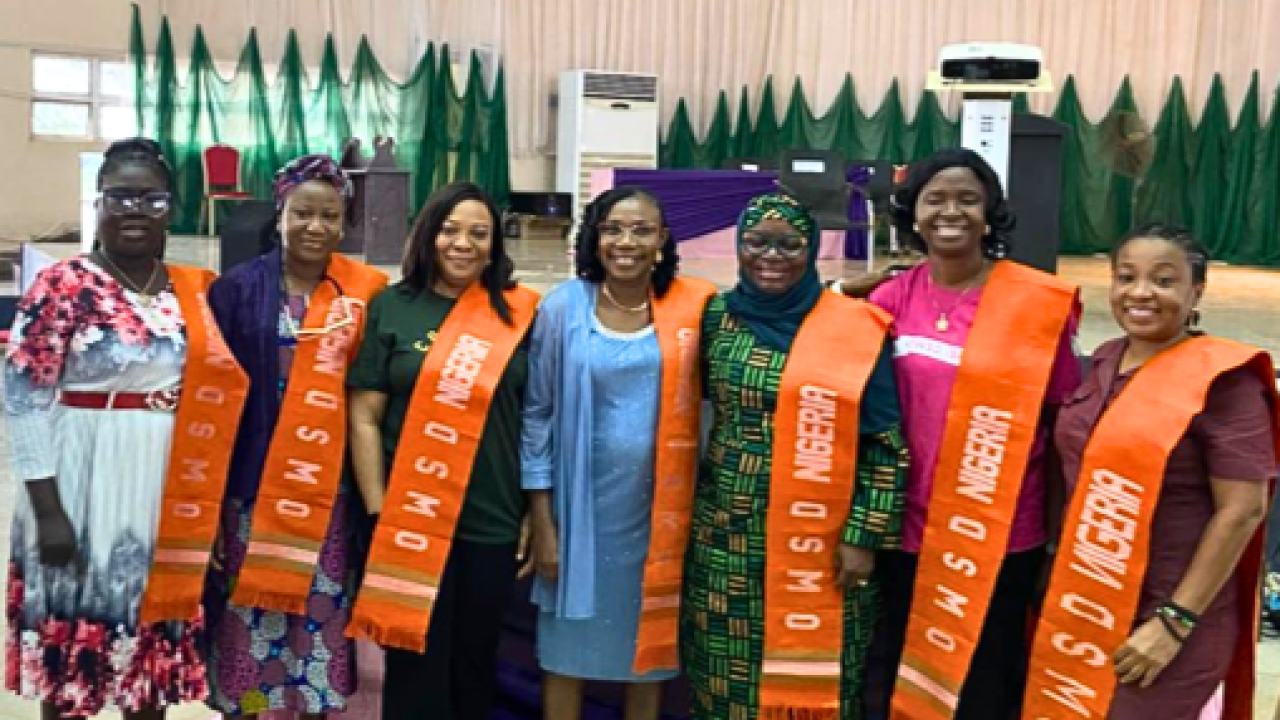 Newly elected officials of OWSD Nigeria